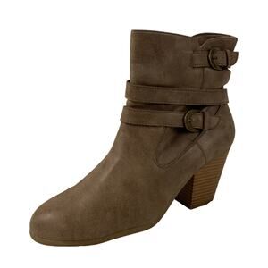 Aerosole Women's Positvity Buckle Ankle Boots Size 9 1/2